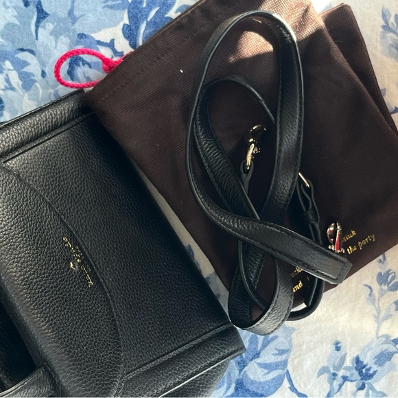 Kate Spade Black Pebbled Leather Crossbody Bag - Picture 3 of 15